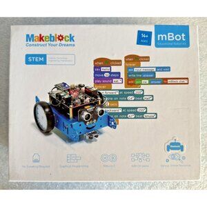 Makeblock mBot Educational Robot Kit Blue STEM Bluetooth 90053 Brand New Sealed